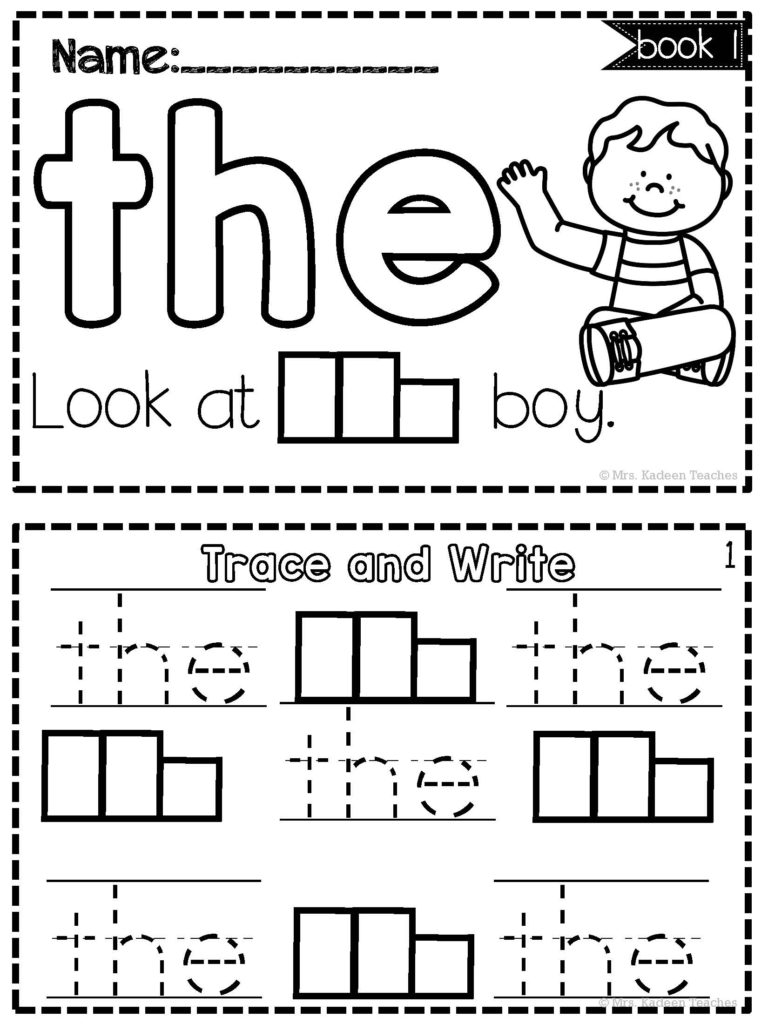 Free Printable Sight Word Books For First Grade